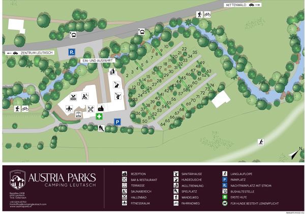 Plattegrond van Austria Parks Leutasch