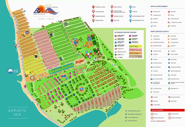 Plattegrond van Bi Village