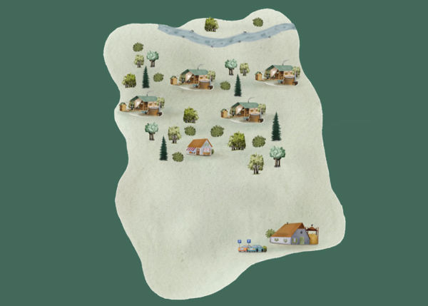 Plattegrond van BoerenBed Chesters Collection