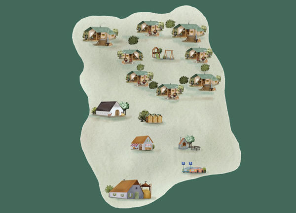 Plattegrond van BoerenBed De Kalverweide