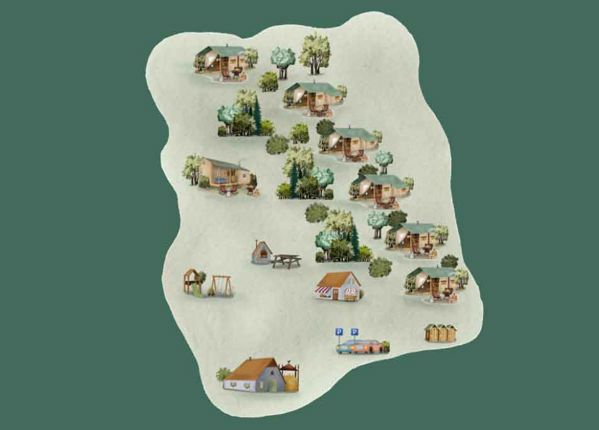 Plattegrond van BoerenBed Ferme de Rochefort en Ardenne