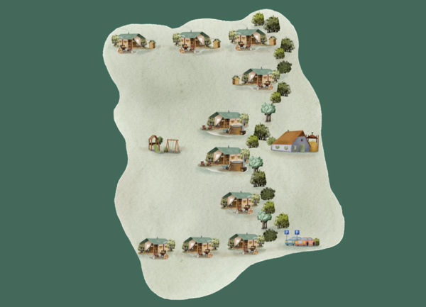 Plattegrond van BoerenBed Hoeve De Pippert