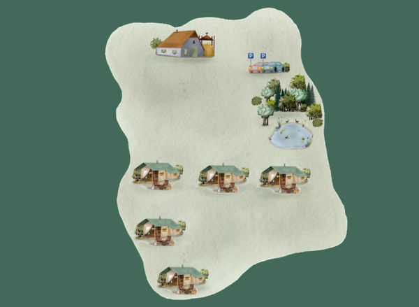 Plattegrond van BoerenBed Hoeve den Overdraght