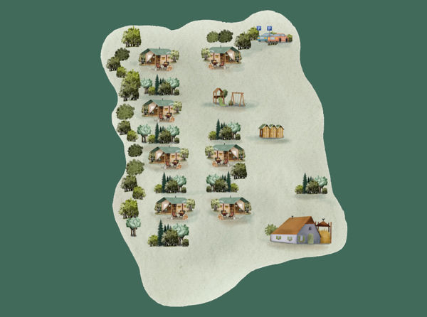 Plattegrond van BoerenBed Hoeve Zeeland