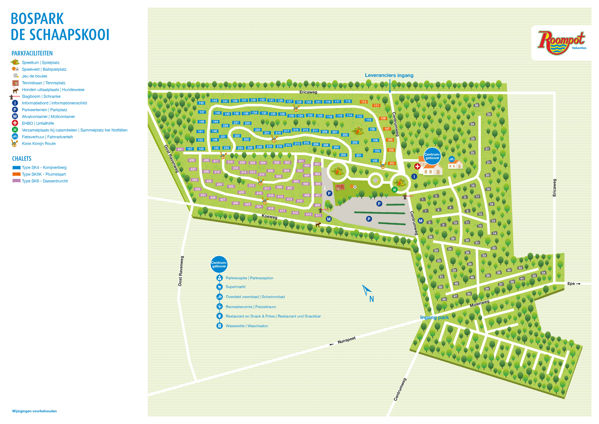 Plattegrond van Bospark de Schaapskooi