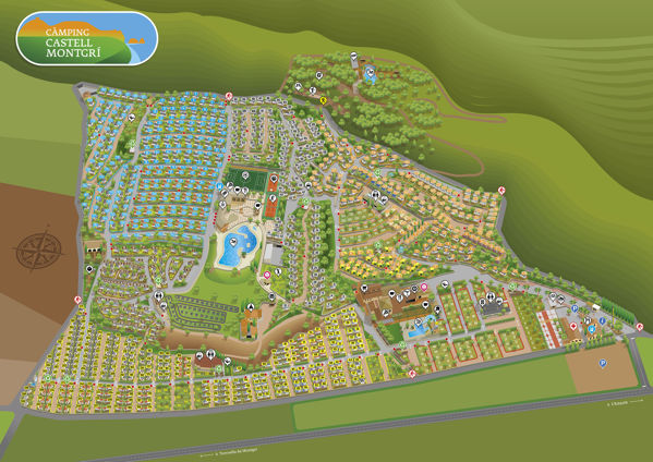 Plattegrond van Castell Montgri