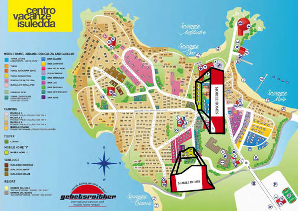 Plattegrond van Centro Vacanze Isuledda