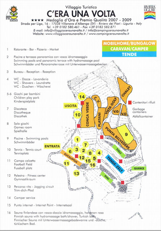 Plattegrond van C'Era una Volta