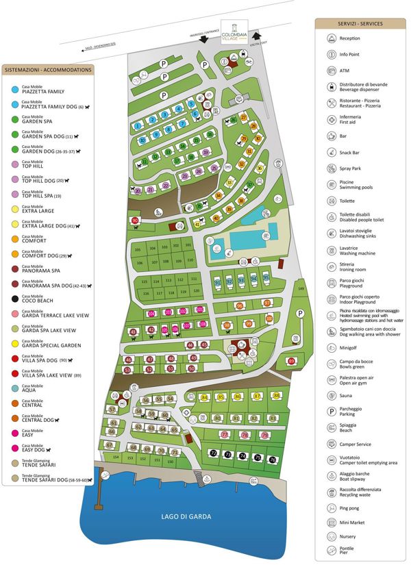 Plattegrond van Colombaia Village