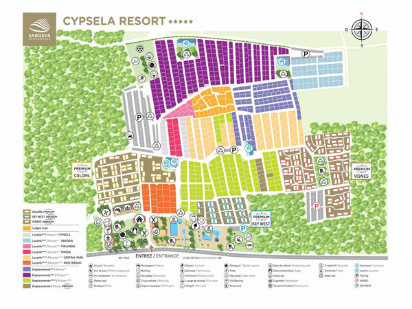 Plattegrond van Cypsela