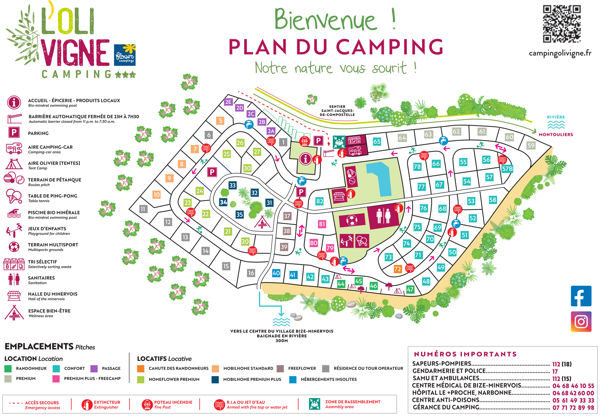Plattegrond van de l'Olivigne