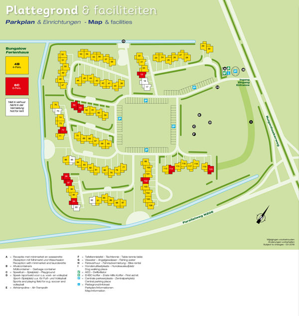 Plattegrond van Duinresort Dunimar
