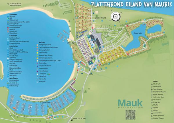 Plattegrond van Eiland van Maurik