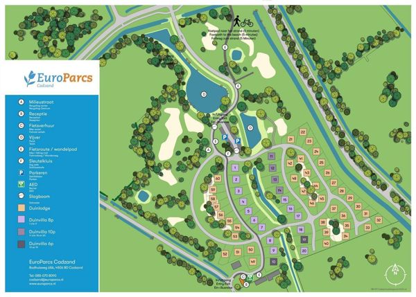 Plattegrond van EuroParcs Cadzand-Bad