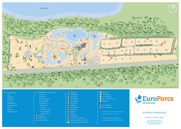 Plattegrond van EuroParcs Zilverstrand