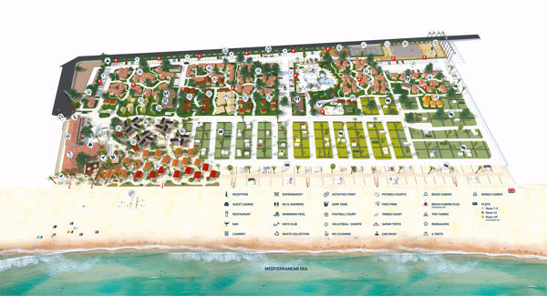 Plattegrond van Gavina