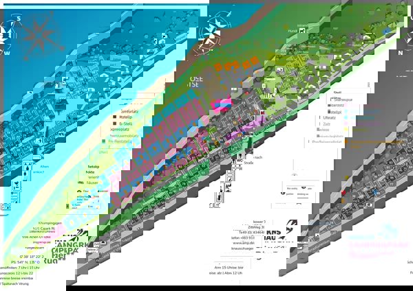 Plattegrond van Knaus campingpark Rügen