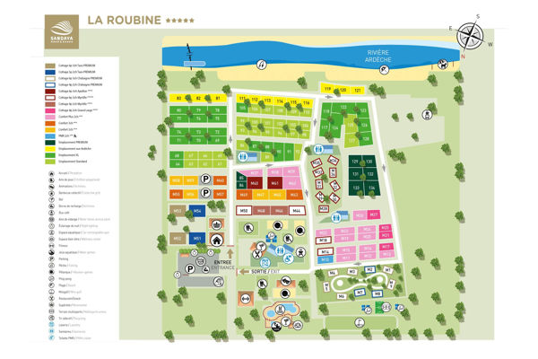 Plattegrond van La Roubine