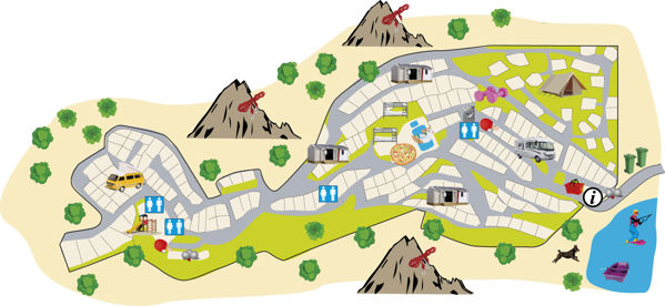 Plattegrond van La Vallée Heureuse