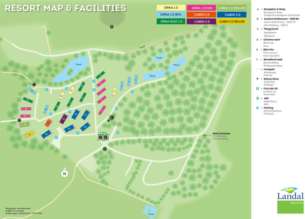 Plattegrond van Landal Barnsoul