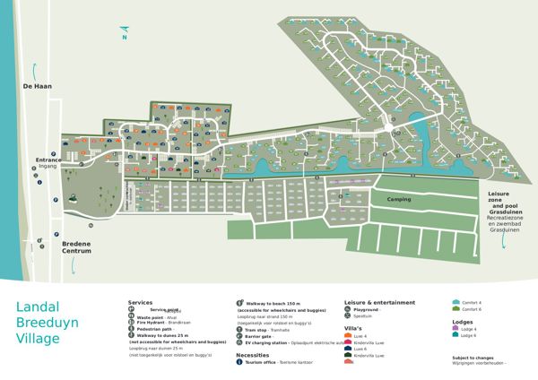 Plattegrond van Landal Breeduyn Village
