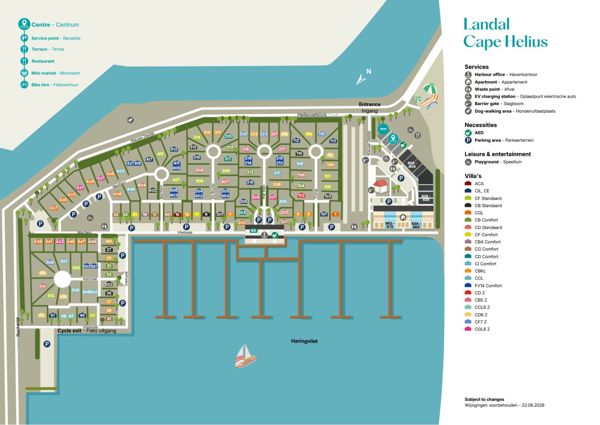 Plattegrond van Landal Cape Helius