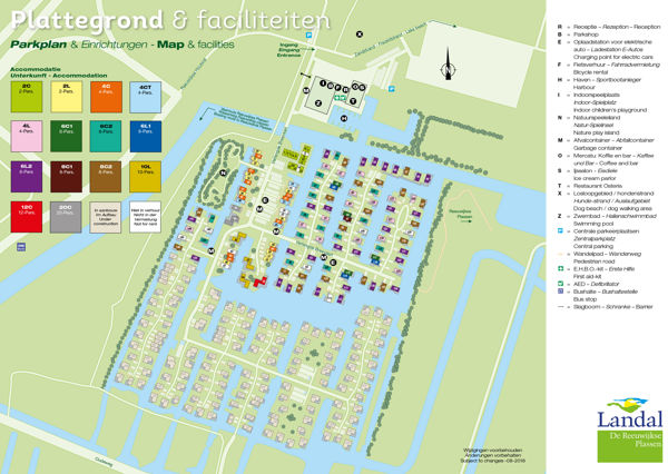 Plattegrond van Landal De Reeuwijkse Plassen