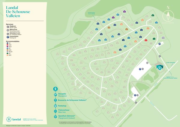 Plattegrond van Landal De Schouwse Valleien