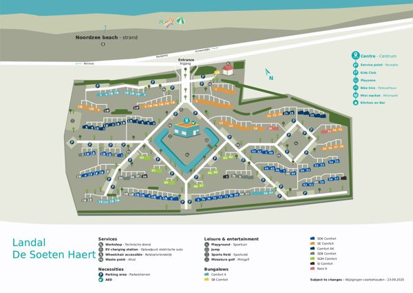 Plattegrond van Landal De Soeten Haert