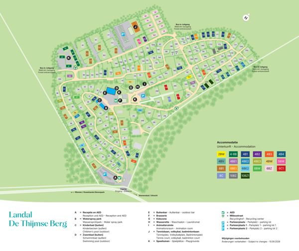 Plattegrond van Landal De Thijmse Berg