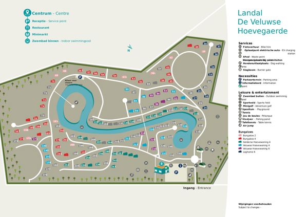 Plattegrond van Landal De Veluwse Hoevegaerde