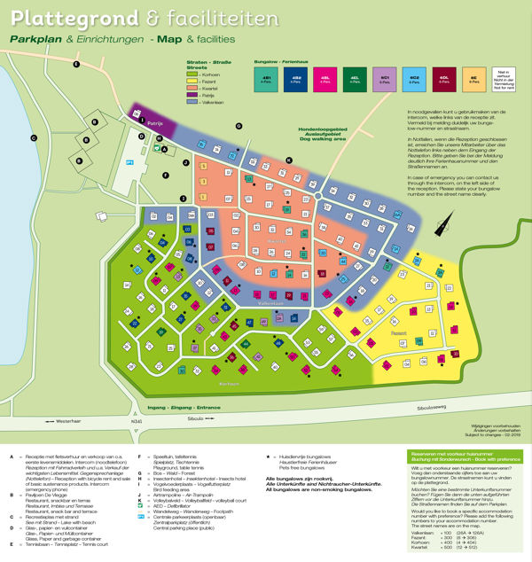 Plattegrond van Landal De Vlegge
