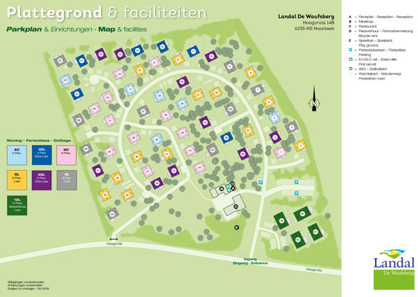 Plattegrond van Landal De Waufsberg