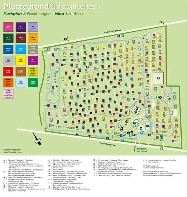 Plattegrond van Landal Heideheuvel