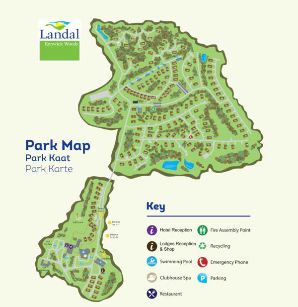 Plattegrond van Landal Kenwick Woods