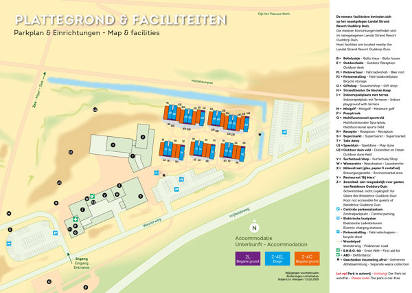 Plattegrond van Landal Residence Ouddorp Duin