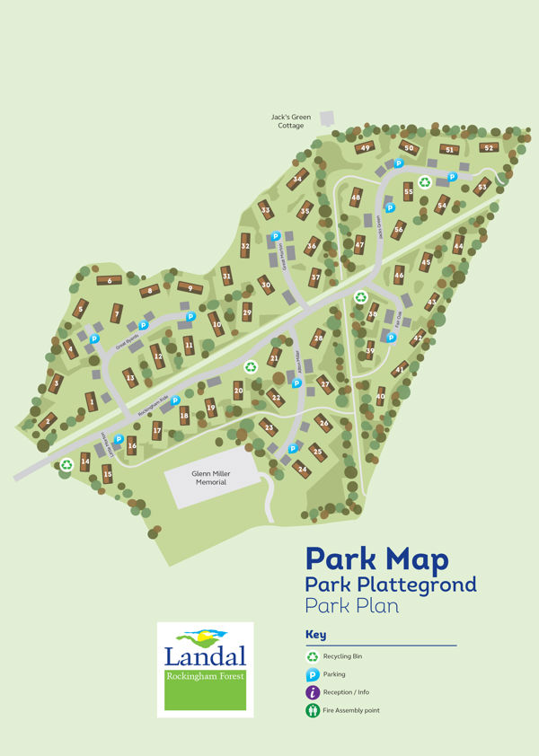 Plattegrond van Landal Rockingham Forest