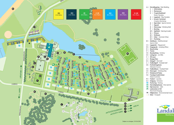 Plattegrond van Landal Rønbjerg