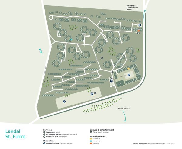 Plattegrond van Landal St. Pierre