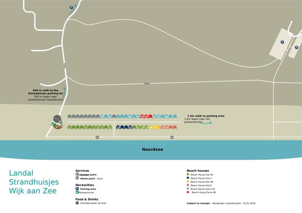 Plattegrond van Landal Strandhuisjes Wijk aan Zee