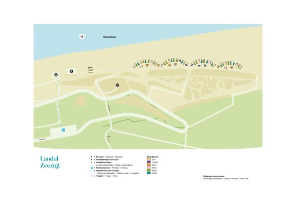 Plattegrond van Landal Strandhuisjes Zeezigt