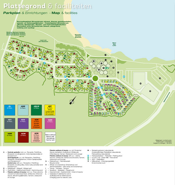 Plattegrond van Landal Stroombroek