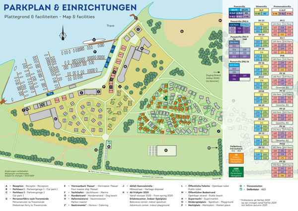 Plattegrond van Landal Travemünde