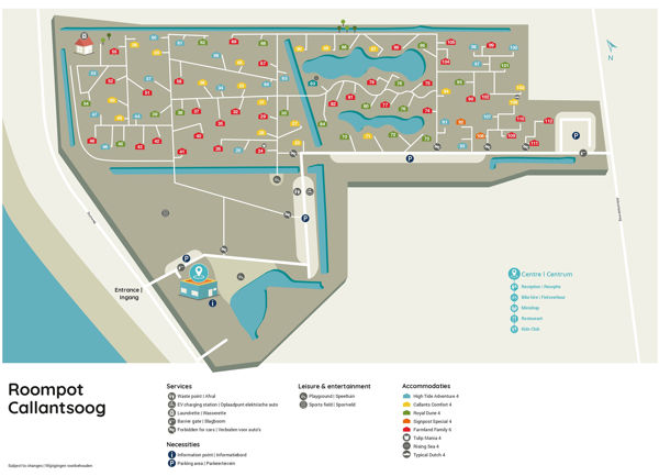 Plattegrond van Landal Vakantiepark Callantsoog
