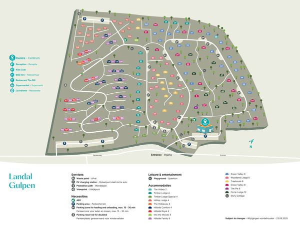 Plattegrond van Landal Vakantiepark Gulpen
