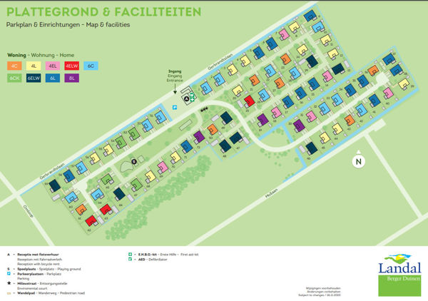 Plattegrond van Landal Vakantievilla's Berger Duinen