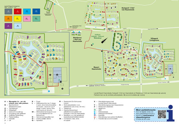 Plattegrond van Landal Villapark Livingstone