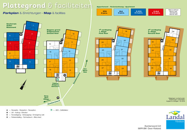 Plattegrond van Landal Vlieduyn