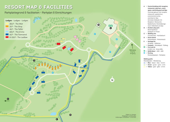 Plattegrond van Landal Whitekirk Hill