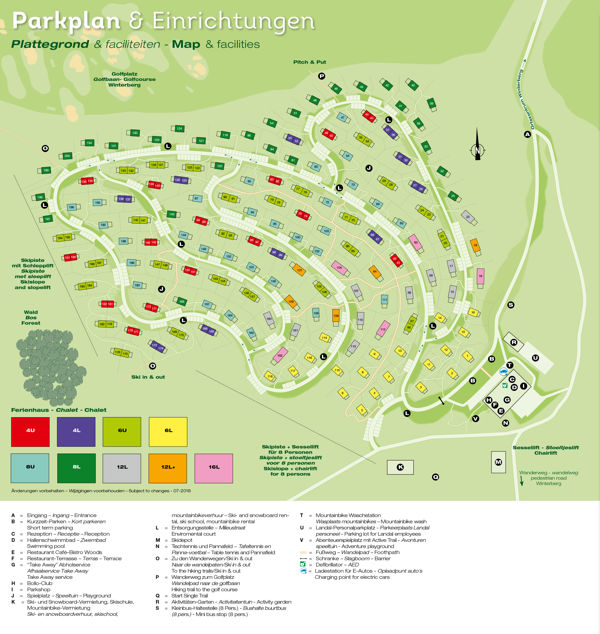 Plattegrond van Landal Winterberg